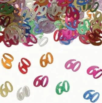 Metallic Konfetti WUNSCHZAHL Geburtstags Dekoration mit Zahlen 146,67€/kg