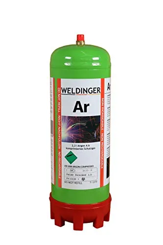 WELDINGER Argon 4.6 Schutzgas-Einwegflasche 2 Liter