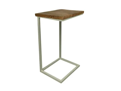Natur24 Beistelltisch Read 38x65x30cm aus Mangoholz und Metall - Vielseitiger Beistelltisch im Landhausstil, gefertigt aus robustem Mangoholz und Metall. Ideal für Wohnzimmer oder Schlafzimmer, bietet er Platz für Deko und mehr. Neu und originalverpackt.