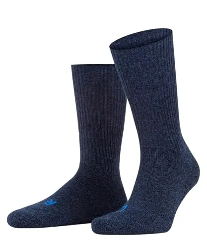 FALKE Unisex Socken Walkie Ergo U So Wolle Funktionsmaterial einfarbig 1 Paar, Blau Jeans 6670, 42-43