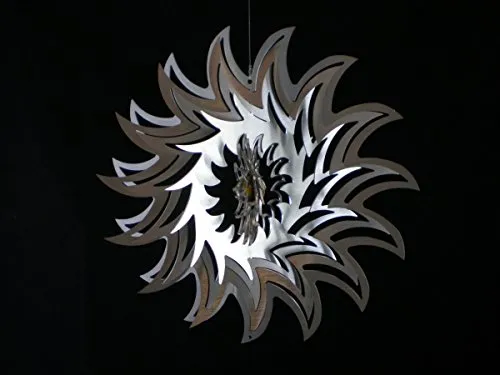 Manufaktur Lichtbogen Edelstahl Windspiel Sonne - 17,5 x 17,5 cm