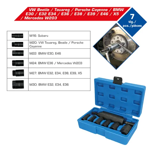 Brilliant Tools Antriebswellen-Einzieher-Satz - BT671050 - Gelenkwellen-Werkzeuge, ideal zum einfachen und sicheren Einziehen von Antriebswellen, für professionelle Anwendungen in Werkstätten