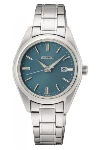 Seiko Damen Analog Quarz Uhr SUR531P1 mit Edelstahl Armband - Armbanduhren für Damen, kratzfestes Saphirglas und bis zu 100 Meter wasserdicht – ideal für den Alltag und besondere Anlässe.