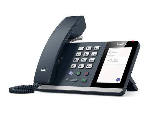 Yealink MP45 - USB-VoIP-Telefon - Festnetztelefon mit hervorragender Audioqualität und benutzerfreundlichem Touchscreen, ideal für professionelle Telefonate im Büro.