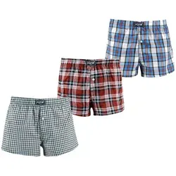 ADAM JEANS Webboxer Gewebte Boxershorts American Unterhosen Herren Boxershorts Kariert (3-St., 3er Set, 6er Set, 12er Set) Web Boxershorts Herren lockere Boxershorts Herren weit Männer Boxer grün XL