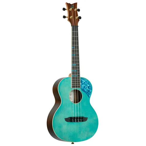 Ortega RUGH-OCT Ghost Serie Tenor Ukulele - Sonstige Zupfinstrumente mit massiver Fichtendecke für brillanten Klang und einzigartigem Ocean-Finish für einen edlen Look. Perfekt für Anfänger und Profis!