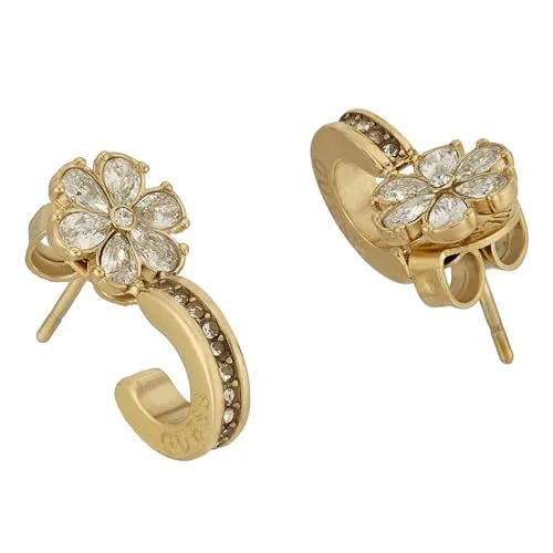 Guess Lily Flower Mini Hoops Ohrhänger von GUESS
