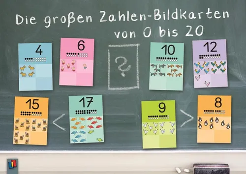 Redaktionsteam Verlag an der Ruhr | Die großen Zahlen-Bildkarten von 0 bis 20...