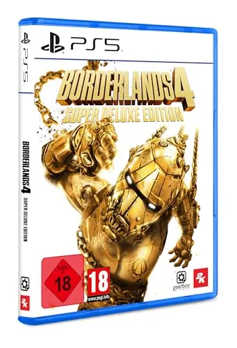 Borderlands 4 PS-5 Super Deluxe Edition - Spiele: Erlebe die Super Deluxe Edition von Borderlands 4 mit neuen Kammer-Jägern, einzigartigen Missionen und einem riesigen Arsenal an verrückten Waffen für unvergesslichen Koop-Spaß!