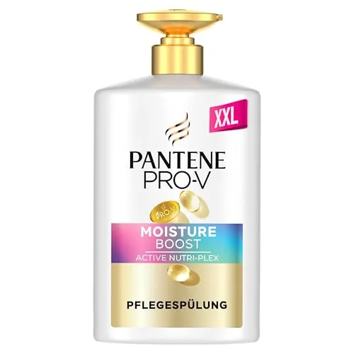 Produktbild Pantene Pro-V Moisture Boost Pflegespülung 800ml Pumpspender. Normales und Trockenes Haar. Schwerelose Tägliche Pflegespülung mit Pro-Vitamin B5 und Nährstoffmischung. Ohne Mineralöle