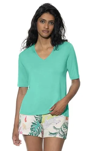 Mey Nachtwäsche Serie Pure Chic Damen Homewear-Oberteile Seafoam XL(XL)