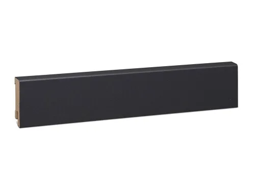 Modern MDF Fußleiste foliert - Anthrazit Optik (16x58mm)