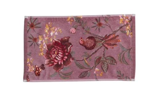 PiP Studio Gästehandtuch Secret Garden Gästehandtuch mauve 30x50cm (1 Stück), 100% Baumwolle (278602)