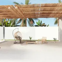 vidaXL Ausziehbare Seitenmarkise Creme 200x1200 cm - Markisen für Garten, Terrasse und Balkon. Schützt effektiv vor Wind und Sonne, sorgt für Privatsphäre und hat eine automatische Rückrollfunktion.