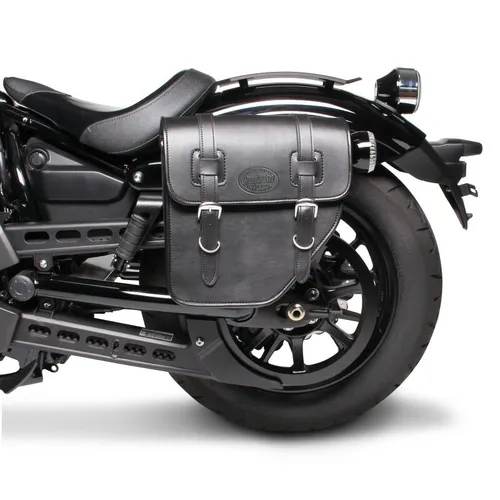 Satteltasche 10L für Moto Guzzi V7 III Rough/ Carbon schwarz links