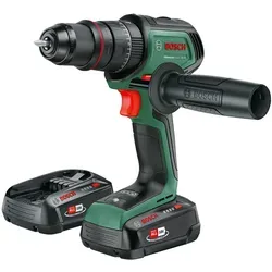 Bosch 18 V Akku-Schlagbohrmaschine Advanced Impact 18V-80 - Akkuschrauber mit 2,5 Ah Akku für kabellosen Einsatz, ideal für vielseitige Bohr- und Schraubarbeiten in Holz, Metall und Beton.