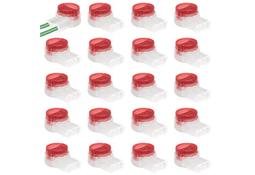 VERCO Kabelverbinder-Sortiment Kabelklemme für Mähroboter Begrenzungskabel, Schnellverbinder Kabel Verbinder wasserdicht durch Gel