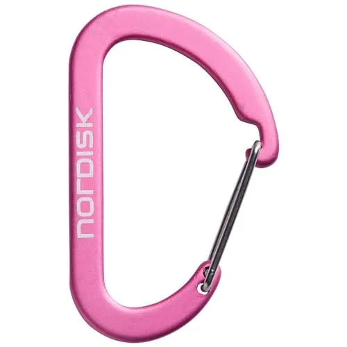 Nordisk Large Hooks 6-Pack Pink - Vielseitige Aluminium Karabiner, 6 Stück, Größe One Size - Farbe Cherry