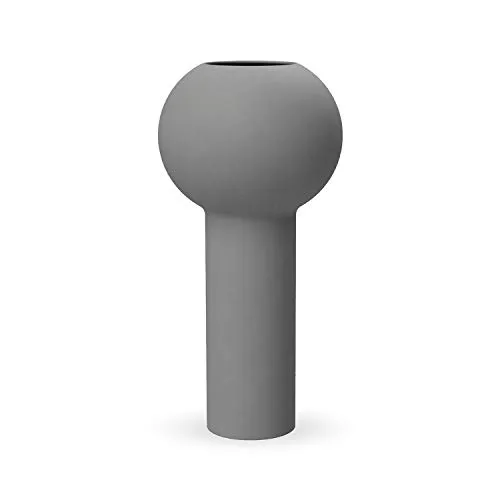 Cooee Design Dekoobjekt Vase Pillar Grau (32cm) - Vasen, stilvolle 32 cm hohe Vase in elegantem Grau, ideal für moderne Wohnräume und kreative Arrangements.