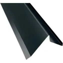 Ortgangblech Ortblech 2 m lang Alu anthrazit RAL 7016 Zuschnitt 33 cm - Siehe Skizze