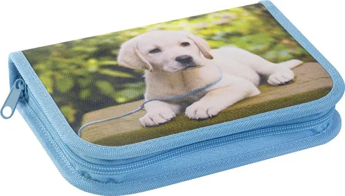 EBERHARD FABER Schüleretui Hund 42-teilig blau