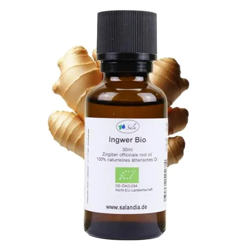Sala Ingweröl Aroma ätherisches Öl naturrein BIO - zum Verzehr - 30 ml