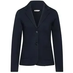 Street One Damen Blazer Blau Herbst/Winter Einfarbig, Größe 46