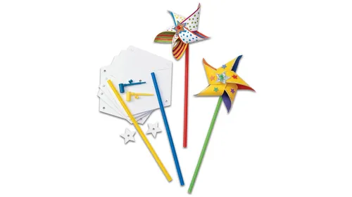 COLORATIONS Bastelset „Windräder“, 24 Stück