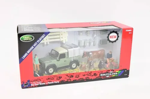 BRITAINS LAND ROVER Tierarztkoffer mit Tieren 1/32