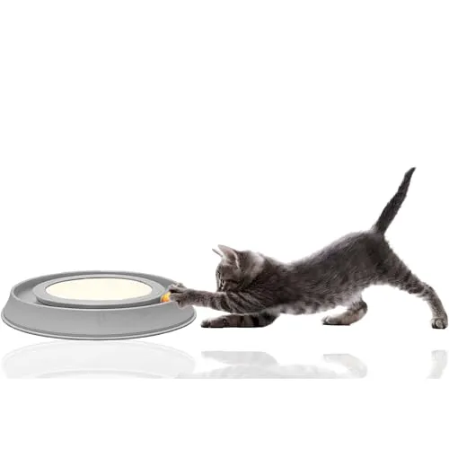 Silvio Design Intelligenzspielzeug Happy Cat Katzen | Katzenspielzeug Happy Cat| Katzen Zubehör | Happy Cat Intelligenzspielzeug für Katzen (Grau)