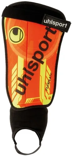 uhlsport Fußball Schienbeinschoner FLEX PLATE FLUO ORANGE/FLUO GELB/SCH
