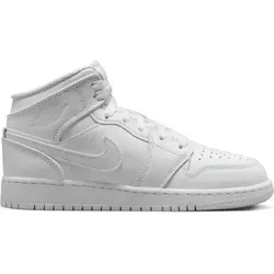 Schuhe Nike Air Jordan 1 Mid Gs 554725136 - Weiß - 38,5 in weiß von Jordan