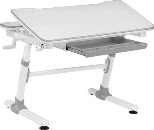 HOKO Kinderschreibtisch höhenverstellbar 58-80 cm - Kinderschreibtisch mit neigbarer Tischplatte, ideal für ergonomisches Lernen. Stabil und sicher, belastbar bis 100 kg, perfekt für Kinder ab 6 Jahren.