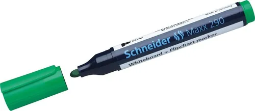 SCHNEIDER Whiteboard Marker Whiteboard- und Flipchartmarker 290 grün (10 Stück)