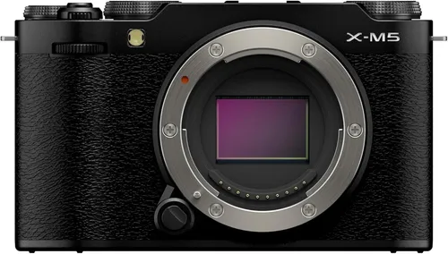 FUJIFILM X-M5 Gehäuse schwarz - Spiegelreflex- & Systemkamera mit leichtem, kompaktem Design und 26,1 MP Auflösung für beeindruckende 6.2K Videoaufnahmen.