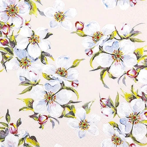 Servietten Spring Bloom Aufgehende Frühlingsblüten Obstbaum Garten 33x33cm 20