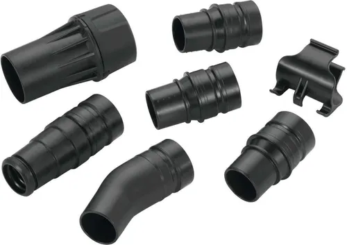 Dewalt Adapter-Set Holz DWV9220 - Kreissägen-Zubehör für direkte Verbindung mit DEWALT Werkzeugen, verhindert das Verdrehen des Saugschlauches dank Twist & Lock System.
