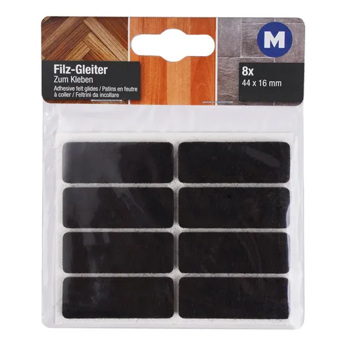 8x Filzgleiter Selbstklebend Klebe-Filz Möbelgleiter Gleiter Möbel Stuhlgleiter