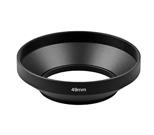 ayex Aluminium Weitwinkel Gegenlichtblende-Sonnenblende 49mm Lens Hood