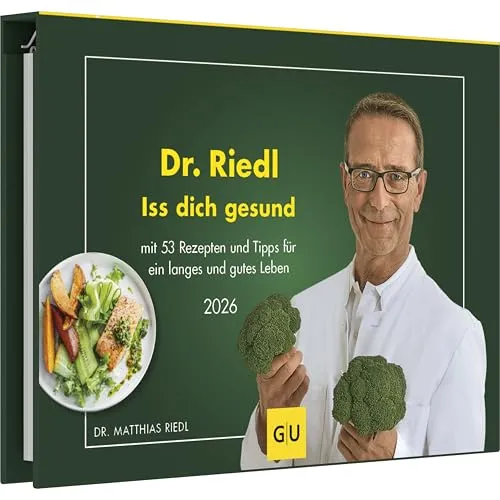 Dr. Riedl - Iss dich gesund - 53 Rezepte für ein langes Leben - Ratgeber-Kalender mit 53 köstlichen Rezepten und Gesundheitstipps für ein langes, erfülltes Leben – perfekt für alle, die ihre Ernährung verbessern möchten.