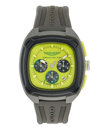 Aston Martin Herren Chronograph Quarz Armbanduhr AM Formula 1 OVR W - Sportliche Armbanduhr mit markantem Design und praktischen Funktionen. Stoppuhr, Kalender und 24-Stunden-Anzeige machen sie zum idealen Begleiter für jeden Anlass. Inklusive Geschenkbox und 2 Jahre Garantie.