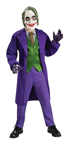 Joker Batman Kinderkostüm - L - Kostüm für Kinder, perfekt für Karneval oder Mottopartys, sorgt für Spaß und unvergessliche Momente!