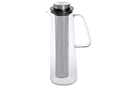 WEIS Glaskaraffe 1l mit Edelstahlfilter