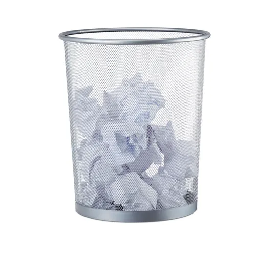 Papierkorb metall Mülleimer rund Drahtmüllkorb 19 l 0,6 kg Papierkorb für Büro