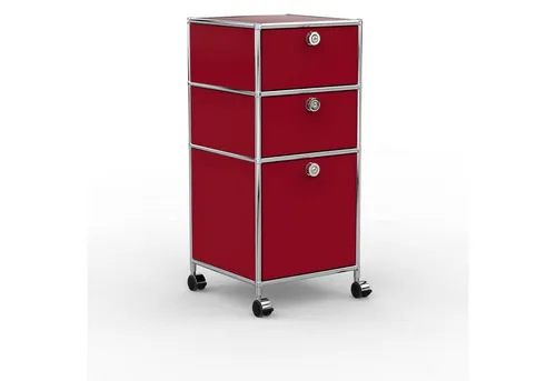 Versee Rollcontainer Büro-Container Metall 40 cm, 2 Schubl. + 1 Hängereg., vielseitig und robust - Vielseitiger Rollcontainer 40 cm aus Metall für Büro und Home-Office. Mit zwei Schubladen und einer Hängeregistratur bietet er praktischen Stauraum. Robuste Bauweise und leises Schließen sorgen für hohen Komfort im Arbeitsalltag.