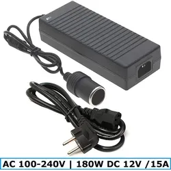 O49C EU Netzteil Spannungswandler 180W - Universeller KFZ Spannungswandler 12V 15A, ideal für mobile Anwendungen, robust und zuverlässig für den Einsatz unterwegs.