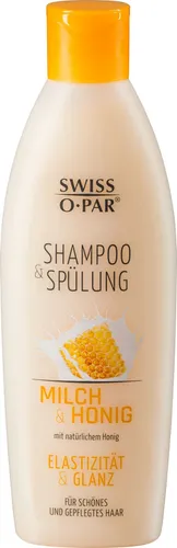 Swiss-o-Par Honig Shampoo + Spülung - Hochwertiges Haarshampoo mit Honig-Extrakt, pflegt und verleiht Glanz. Ideal für die tägliche Haarpflege in praktischer 250ml Flasche.