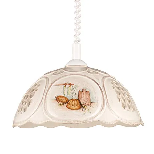 Helios Leuchten Pendelleuchte Keramik beige in braun von Helios Leuchten