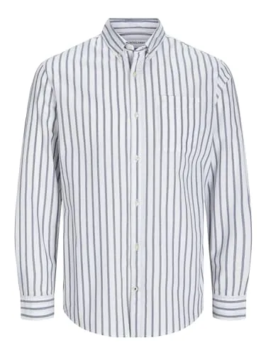 JACK & JONES Slim Fit Freizeithemd für Herren - Herrenhemden aus 100% Baumwolle, atmungsaktiv und perfekt für lässige Anlässe.
