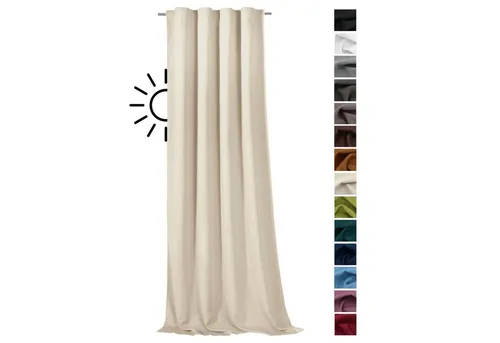 Produktbild heimtexland Verdunkelungsvorhang Thermo Verdunklungsgardine Deko Gardine Vorhang (1 St), Multifunktionsband, verdunkelnd, Verdunklungsstoff, blickdicht, Sonnenschutz, Verdunklung, Kälteisolierung, Schalldämmung